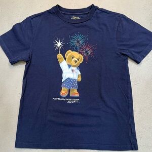 Polo by Ralph Lauren Blue Short Sleeve Tee with Playful Graphics